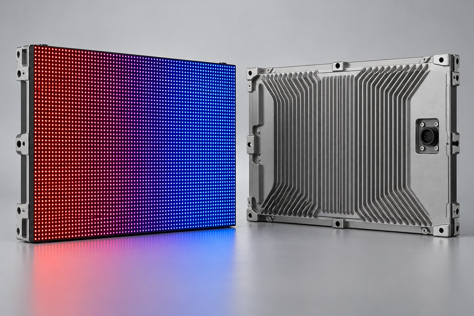 LED modules with fully enclosed sealed aluminum rear housing